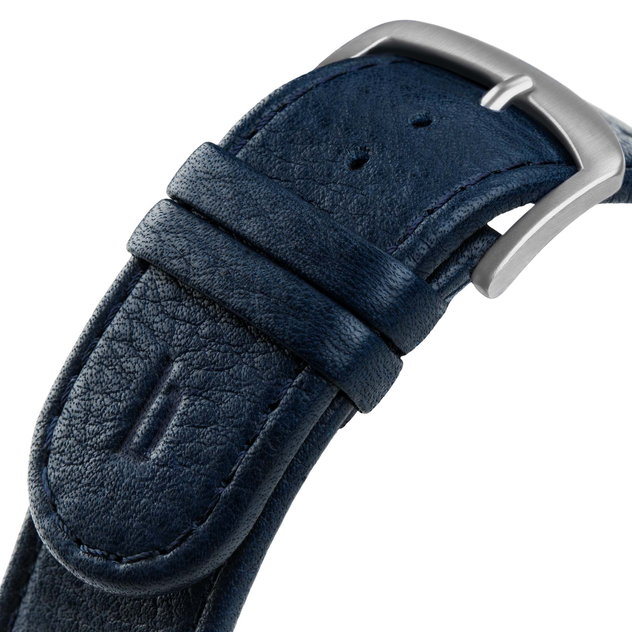 Leather Dark blue Brushed - Lilienthal Berlin