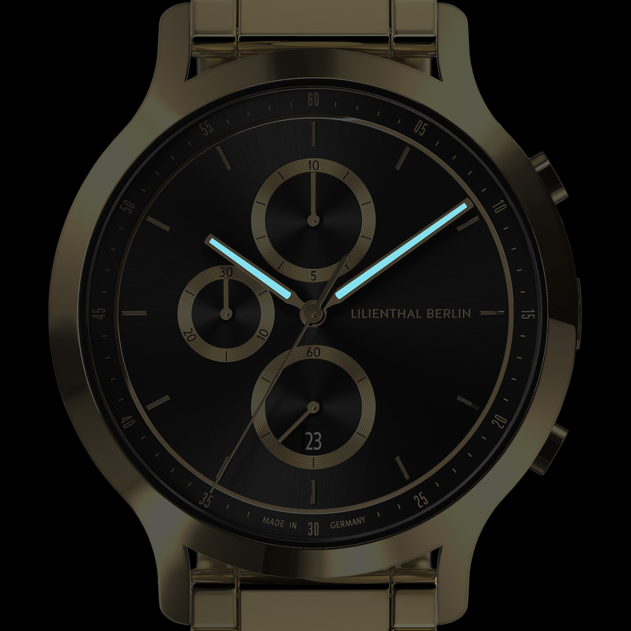 Chronograph Gold Black - Lilienthal Berlin