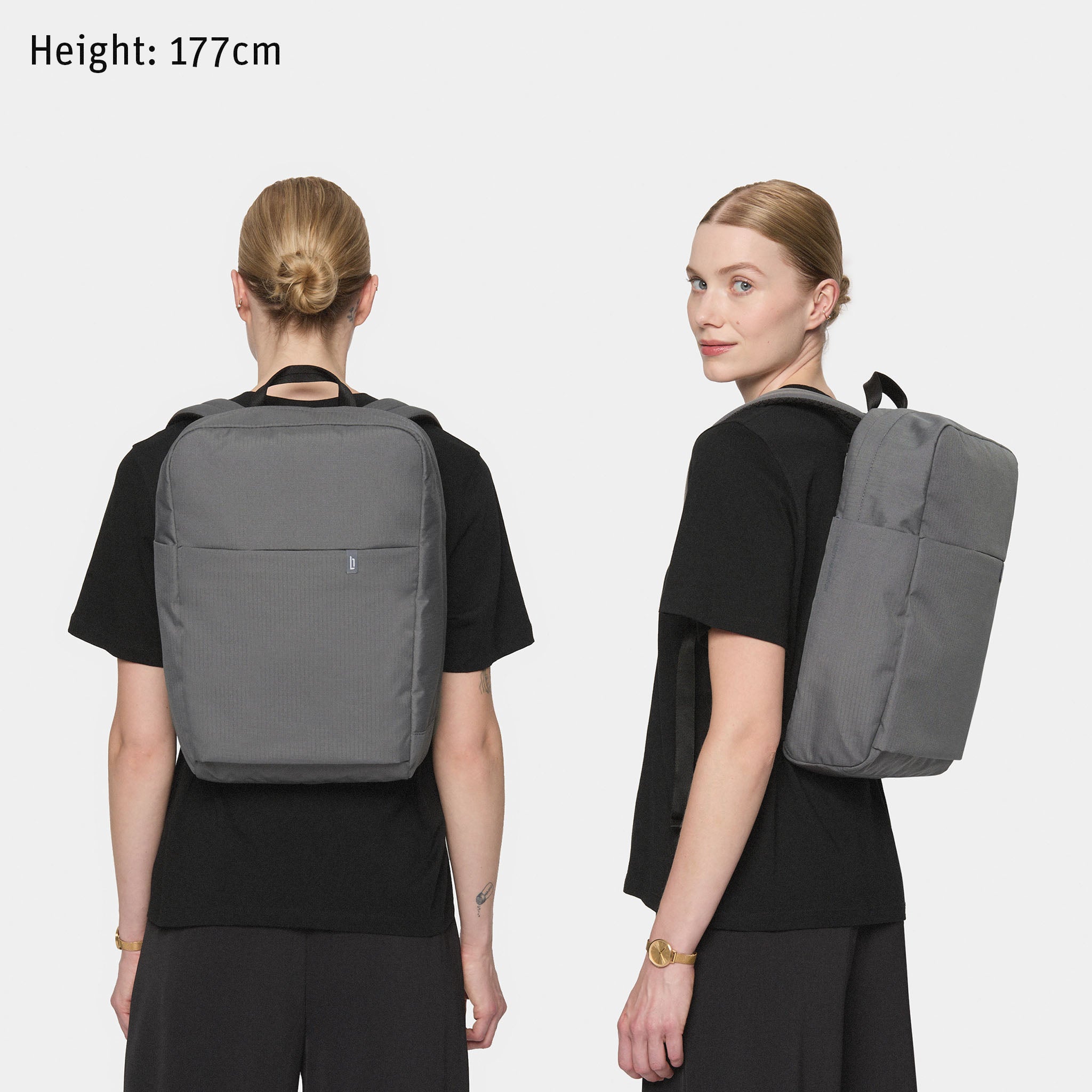 Urbaneer 3-in-1 Daypack Recycled Polyester Charcoal - Lilienthal Berlin