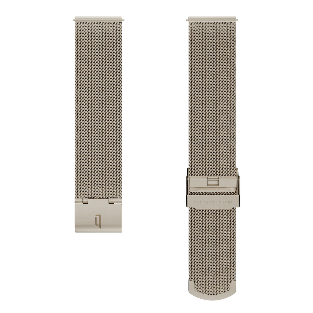 Mesh Strap – Beige Brushed