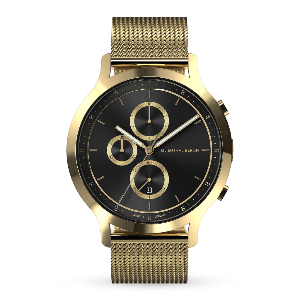 Chronograph Gold Black - Lilienthal Berlin