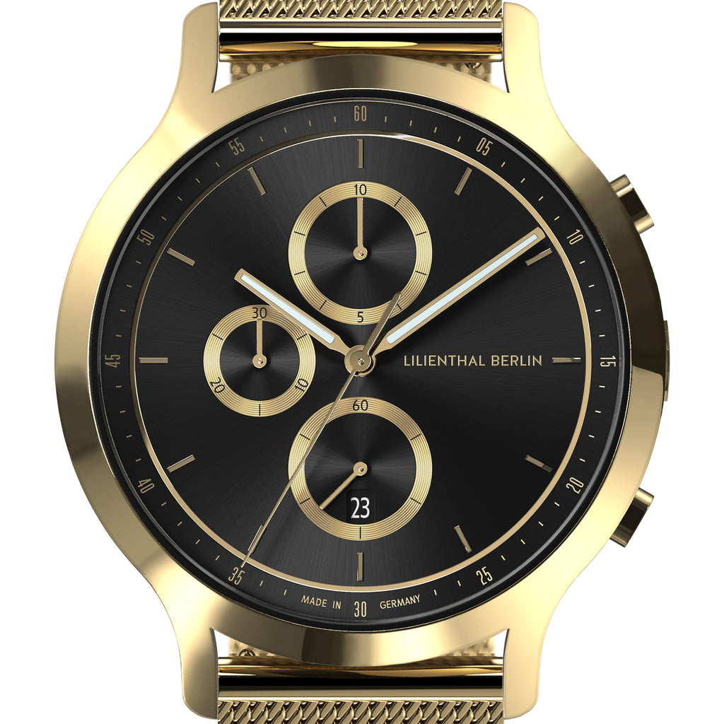 Chronograph Gold Black - Lilienthal Berlin