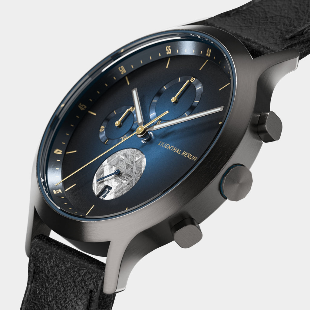 Chronograph Meteorite – Midnight Gold