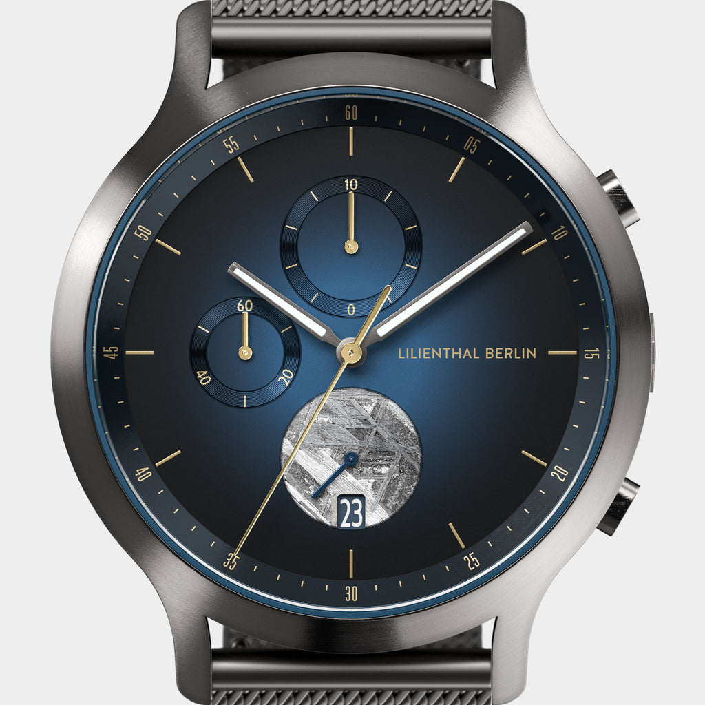 Chronograph Meteorite – Midnight Gold