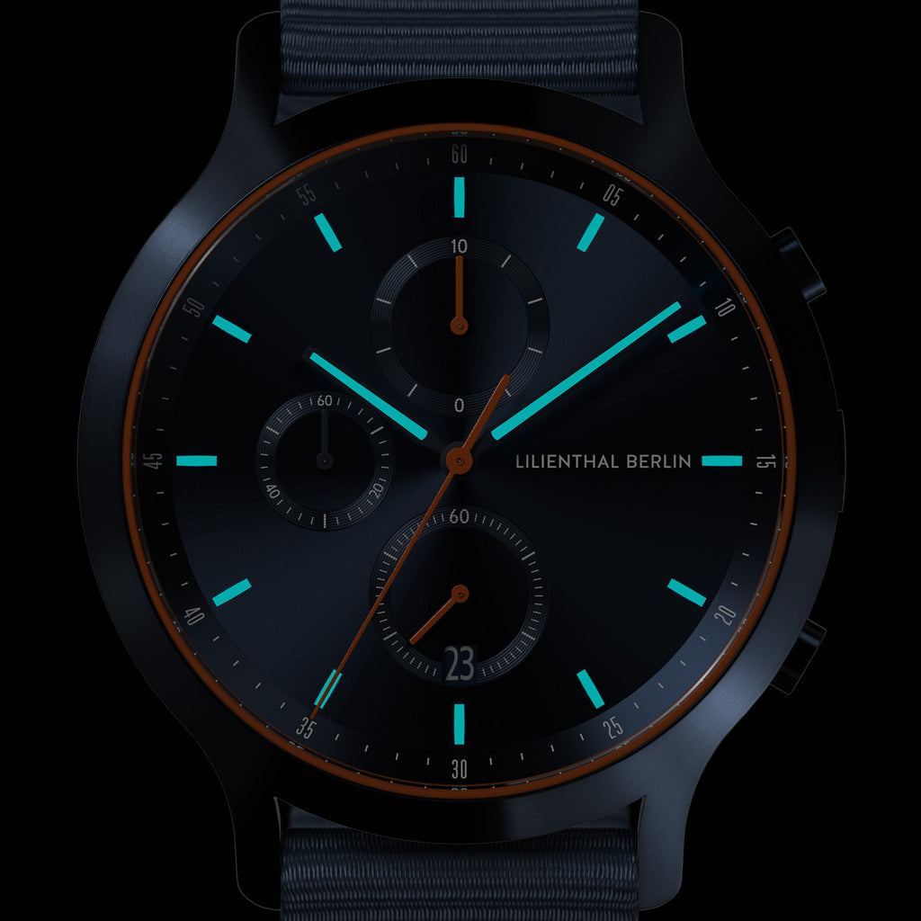 Chronograph – Blue Orange