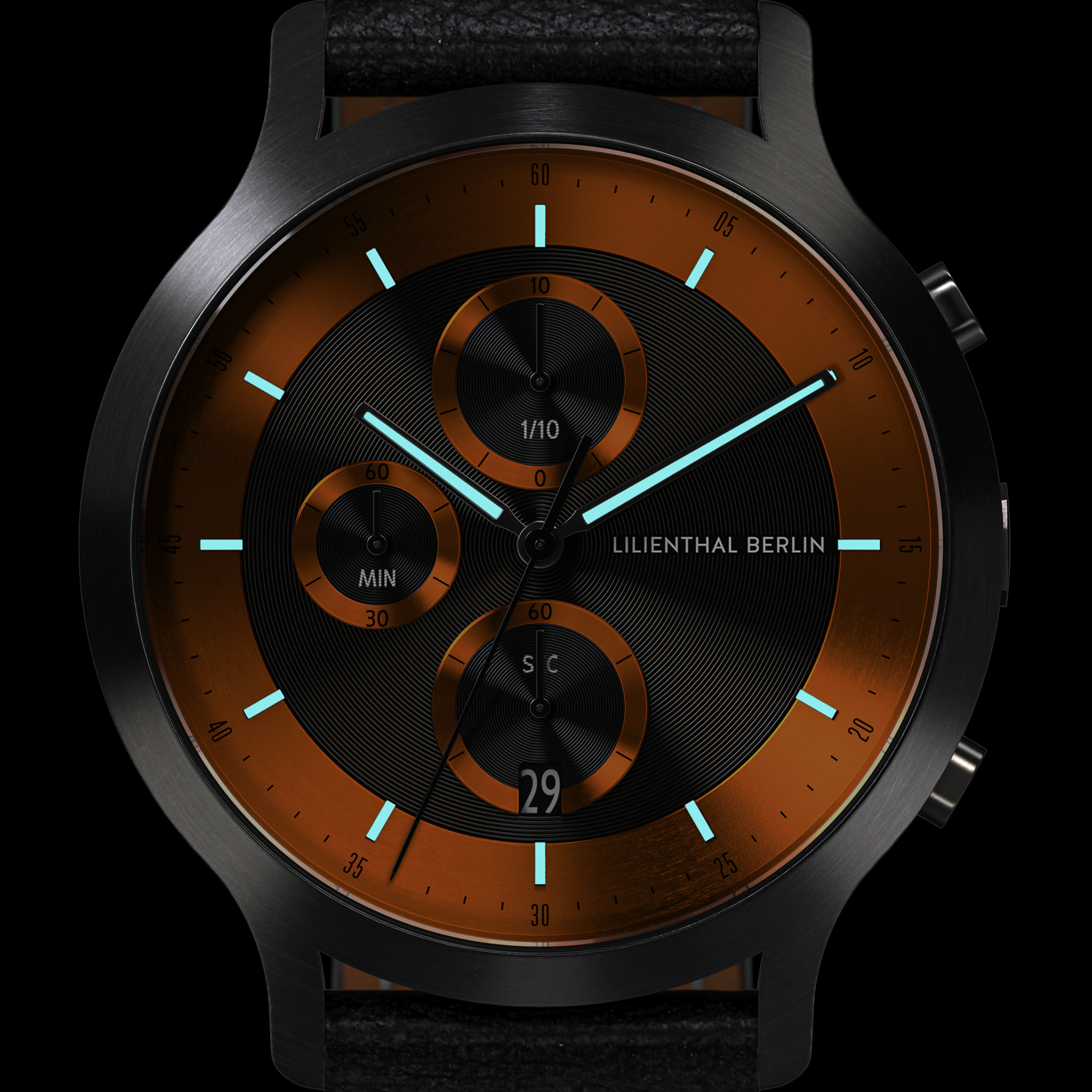Chronograph LP – Dark Silver Orange