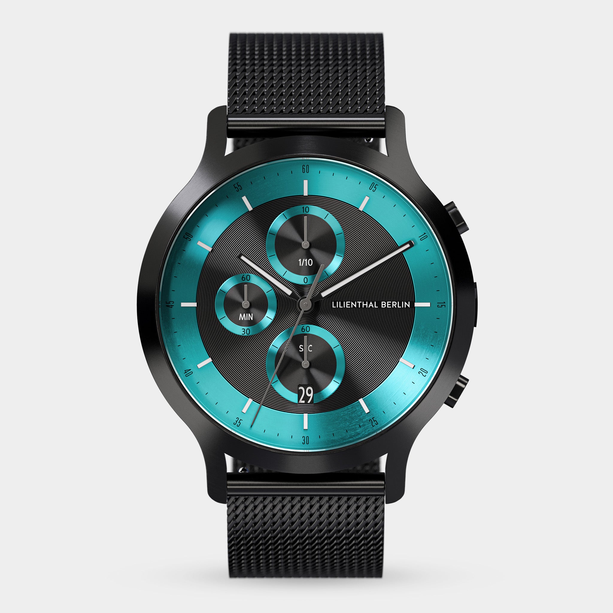 Chronograph LP – Black Cyan