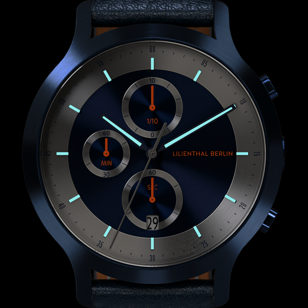 Chronograph LP – Blue Silver