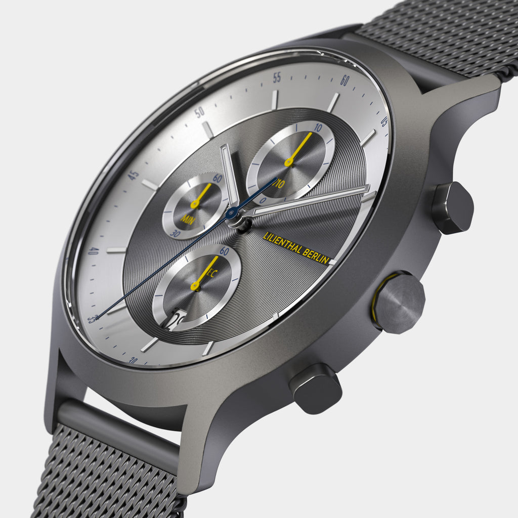 Chronograph LP – Dark Silver White