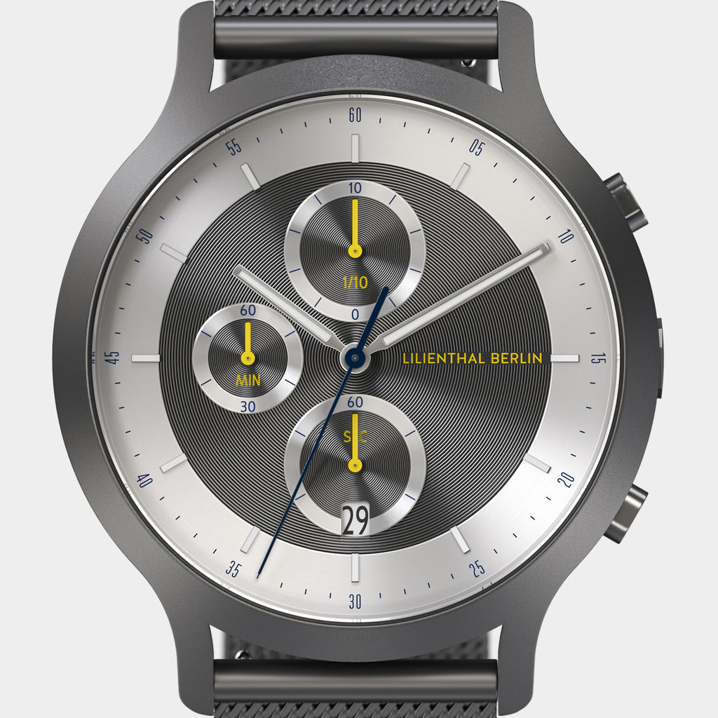 Chronograph LP – Dark Silver White