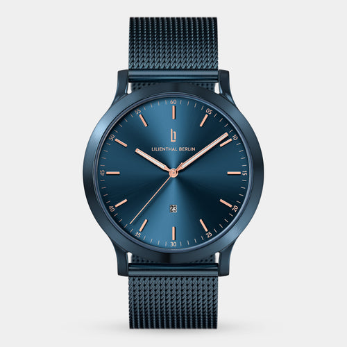 Huxley Blue Rose Gold - Lilienthal Berlin