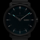 Neolux Day Date Dark Silver Blue - Lilienthal Berlin