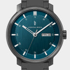 Neolux Day Date – Dark Silver Blue