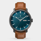 Neolux Day Date Dark Silver Blue - Lilienthal Berlin