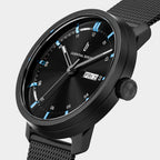 Neolux Day Date – Black Blue