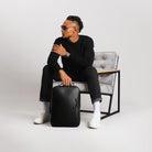 Minimalist Backpack Cactus Leather Black - Lilienthal Berlin