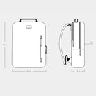 Minimalist Backpack Cactus Leather Navy Blue - Lilienthal Berlin