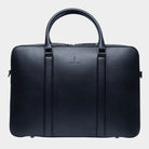 Classic Briefcase Cactus Leather Navy Blue - Lilienthal Berlin