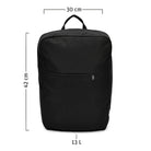Urbaneer 3-in-1 Daypack Recycled Polyester Black - Lilienthal Berlin