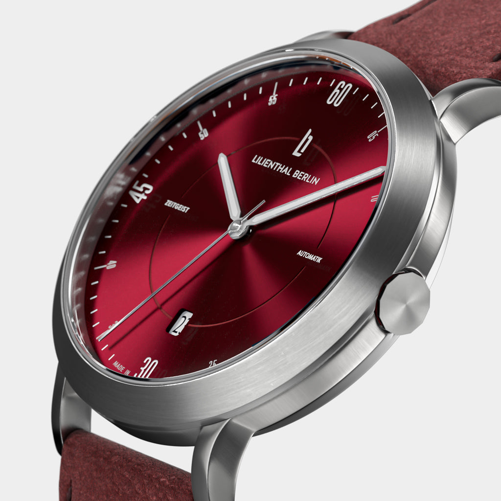 Zeitgeist Automatik – Silver Bordeaux